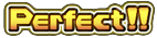 Stylized graphic of the word 'perfect'